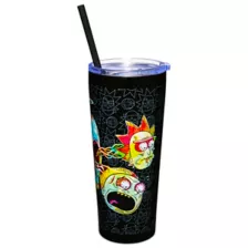Rick and Morty Skull Eyes Cup with Straw- 22 oz. at Spencer's