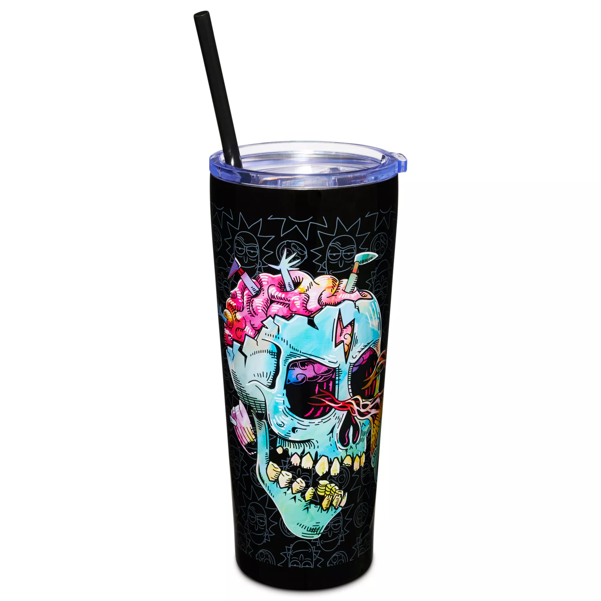 Rick and Morty Skull Eyes Cup with Straw- 22 oz. at Spencer's