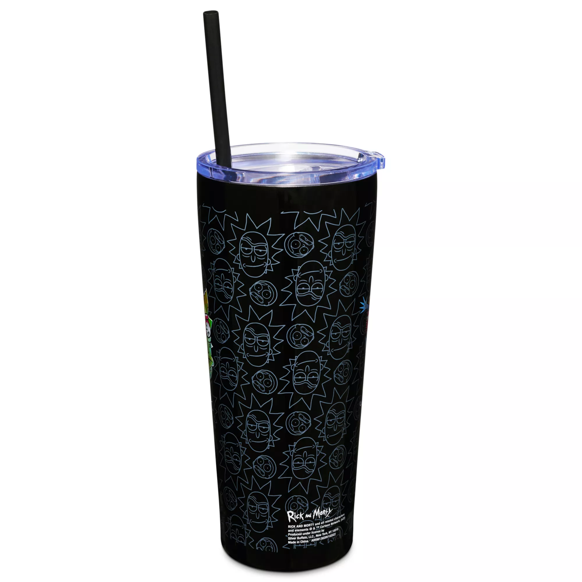 Rick and Morty Skull Eyes Cup with Straw- 22 oz. at Spencer's