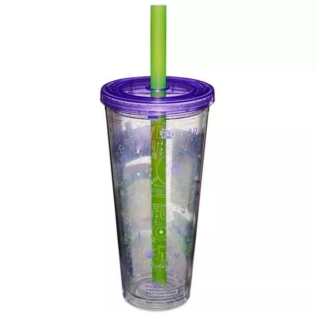 Cyber Rick and Morty Cup with Straw - 24 oz. at Spencer's