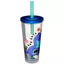 Stitch No Bad Days Cup with Straw 24 oz. - Lilo & Stitch at Spencer's