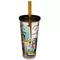Jack Skellington and Sally Tarot Card Cup with Straw 24 oz. - The Nightmare Before Christmas at Spencer's