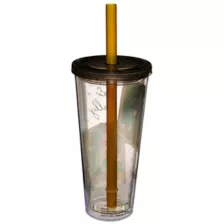 Jack Skellington and Sally Tarot Card Cup with Straw 24 oz. - The Nightmare Before Christmas at Spencer's