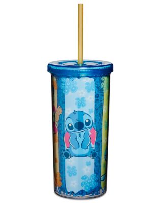 Blue Alien Stitch Cup Stitch Tumbler Glass Beer Can Beer 