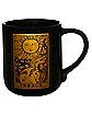 Black and Gold Sun and Moon Tarot Card Coffee Mug - 20 oz.