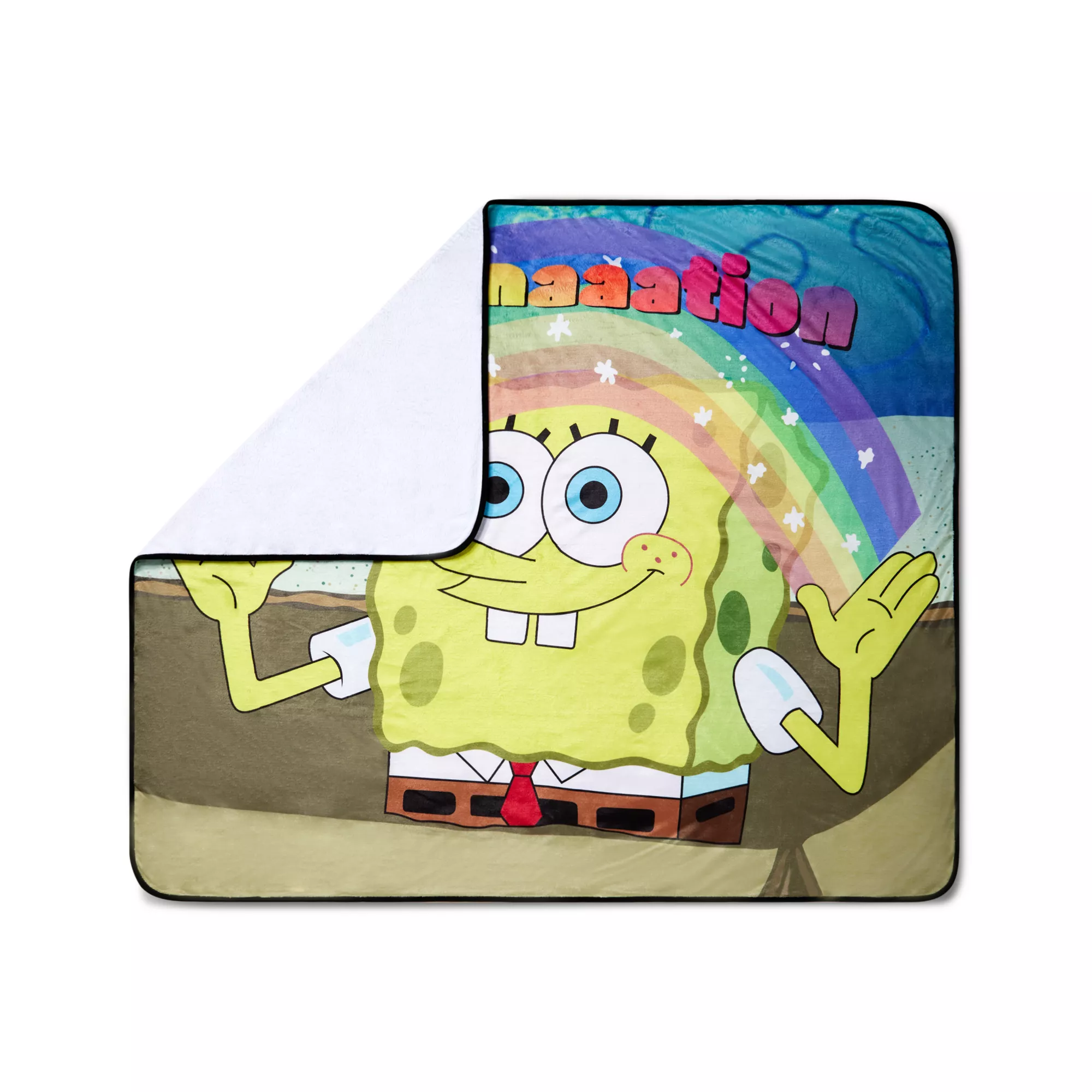 SpongeBob SquarePants Imagination Fleece Blanket at Spencer's