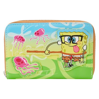 Loungefly Women's Sponge Bob Pastel Jellyfishing Zip-Around Wallet