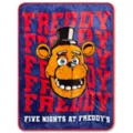 Freddy Fazbear Fleece Blanket - Five Nights at Freddy's at Spencer's