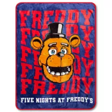 Freddy Fazbear Fleece Blanket - Five Nights at Freddy's at Spencer's