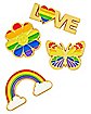 Multi-Pack Rainbow Pride Pin Set - 4 Pack