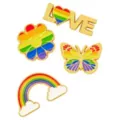 Multi-Pack Rainbow Pride Pin Set - 4 Pack at Spencer's