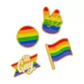 Multi-Pack So Gay Rainbow Pin Set - 4 Pack at Spencer's