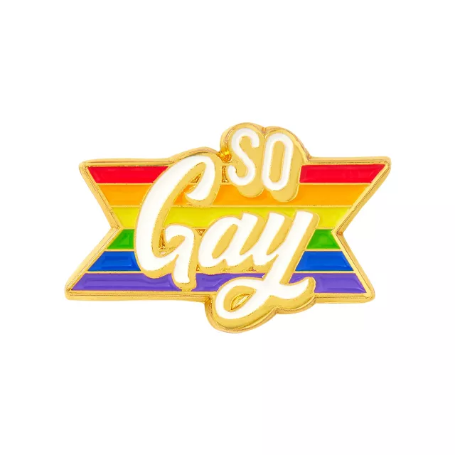 Multi-Pack So Gay Rainbow Pin Set - 4 Pack at Spencer's