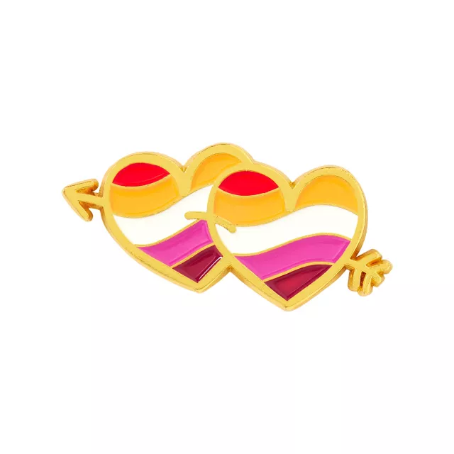 Multi-Pack Lesbian Pride Pin Set - 4 Pack at Spencer's