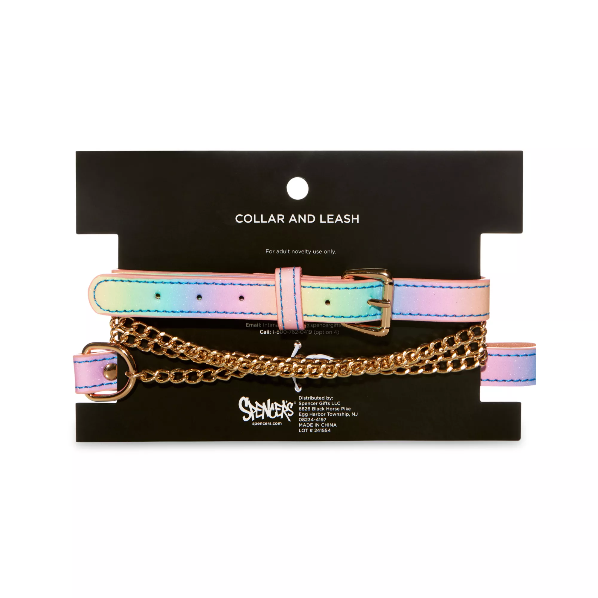 Pastel Bondage Collar and Leash - Pleasure Bound at Spencer's