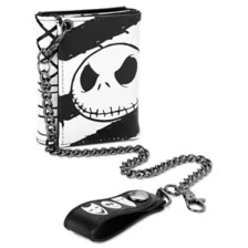 Black and White Jack Skellington Chain Wallet - The Nightmare Before Christmas at Spencer's