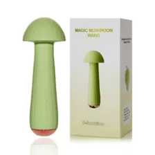 Green 5-Function Magic Mushroom Rechargeable Wand Vibrator - 5.9 Inch at Spencer's