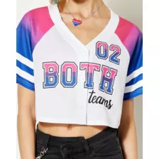 Both Teams Bisexual Pride Cropped Jersey at Spencer's