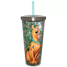 Scooby Doo Glitter Cup with Straw - 20 oz. at Spencer's