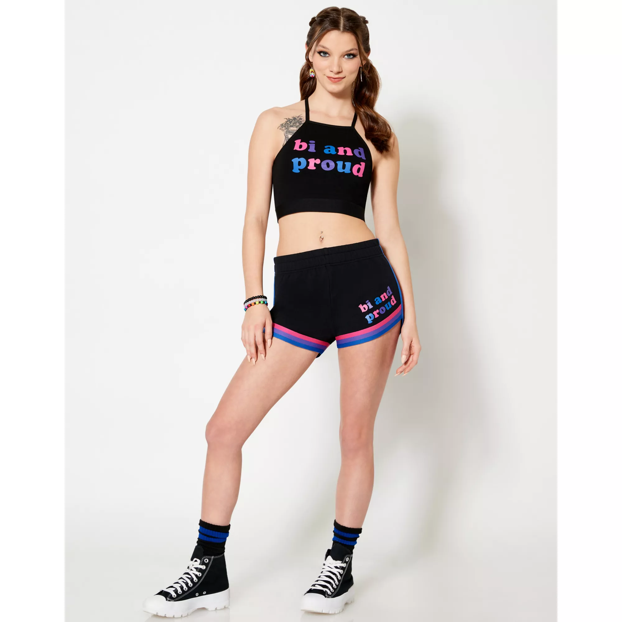 Bi and Proud Shorts at Spencer's