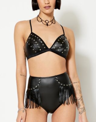 Studded Cage Bralette - Spencer's