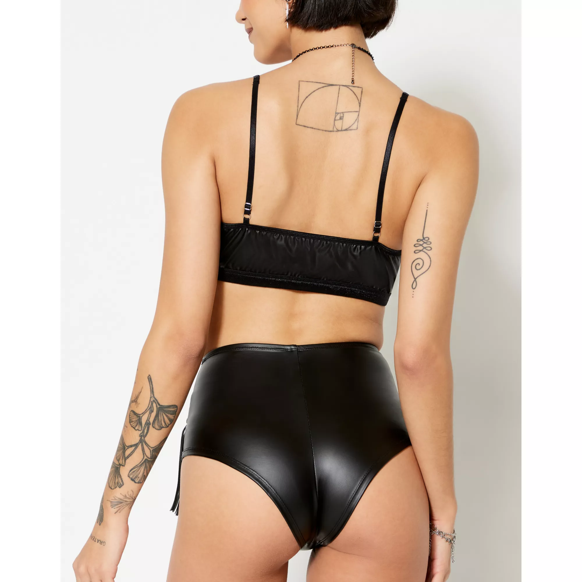Black Studded Bra at Spencer's