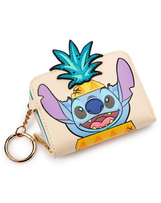 Stitch Detail Coin Purse With Keychain