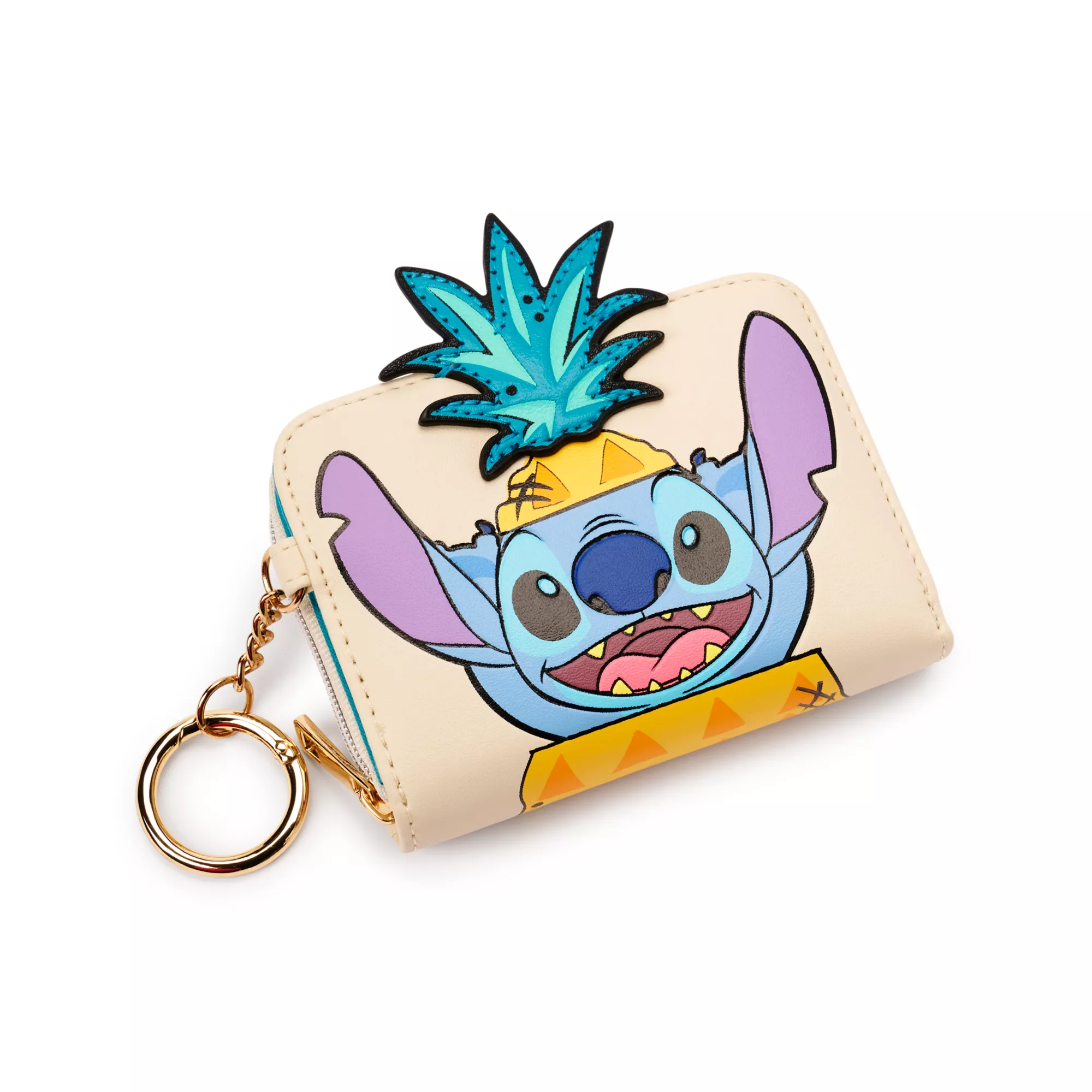 Tropical Stitch Mini Zip Wallet - Lilo & Stitch at Spencer's