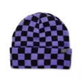 Invader Zim Black and Purple Checkered Cuff Beanie - Nickelodeon at Spencer's