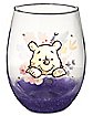 Winnie the Pooh Glitter Stemless Glass -  20 oz.