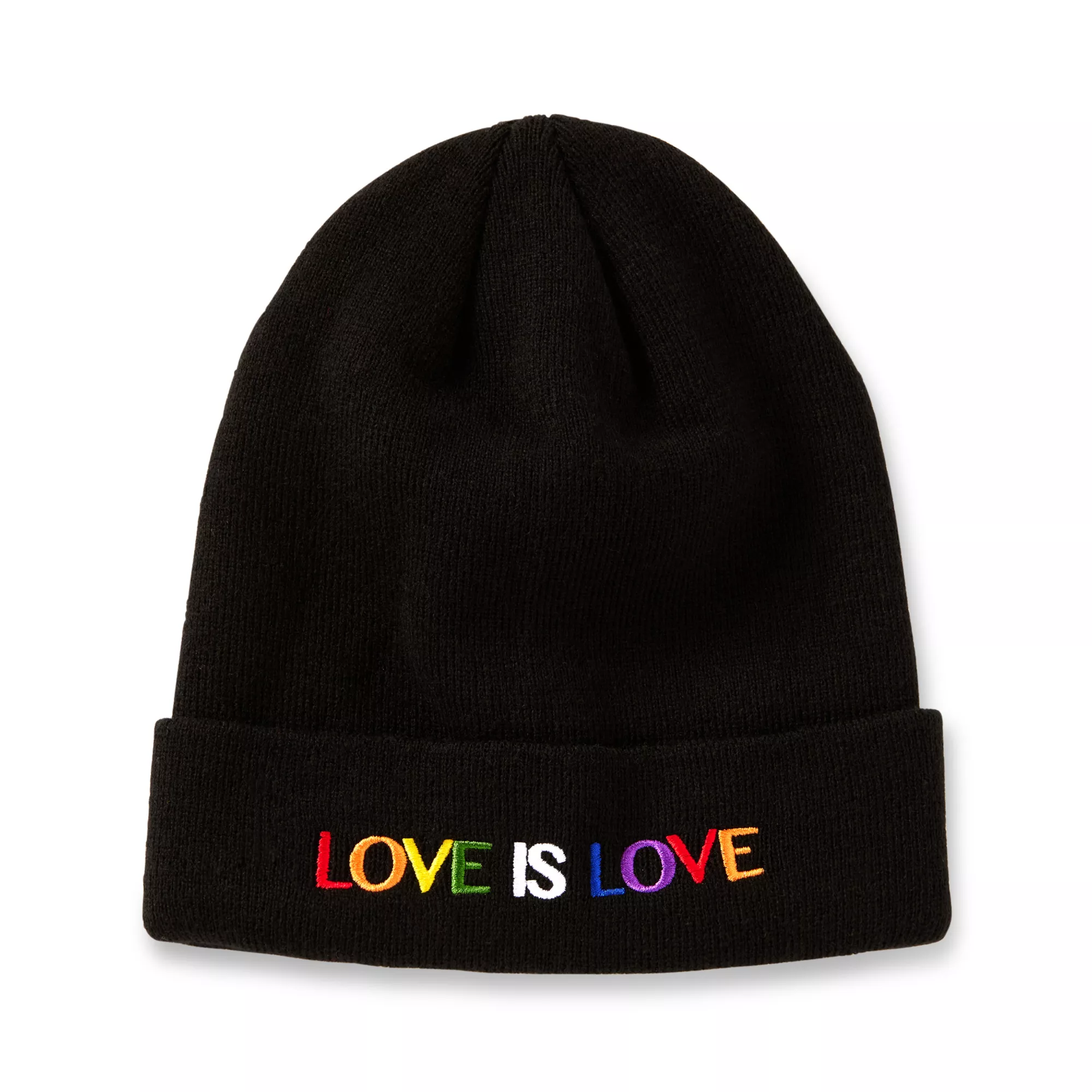 Love is Love Cuff Beanie Hat at Spencer's
