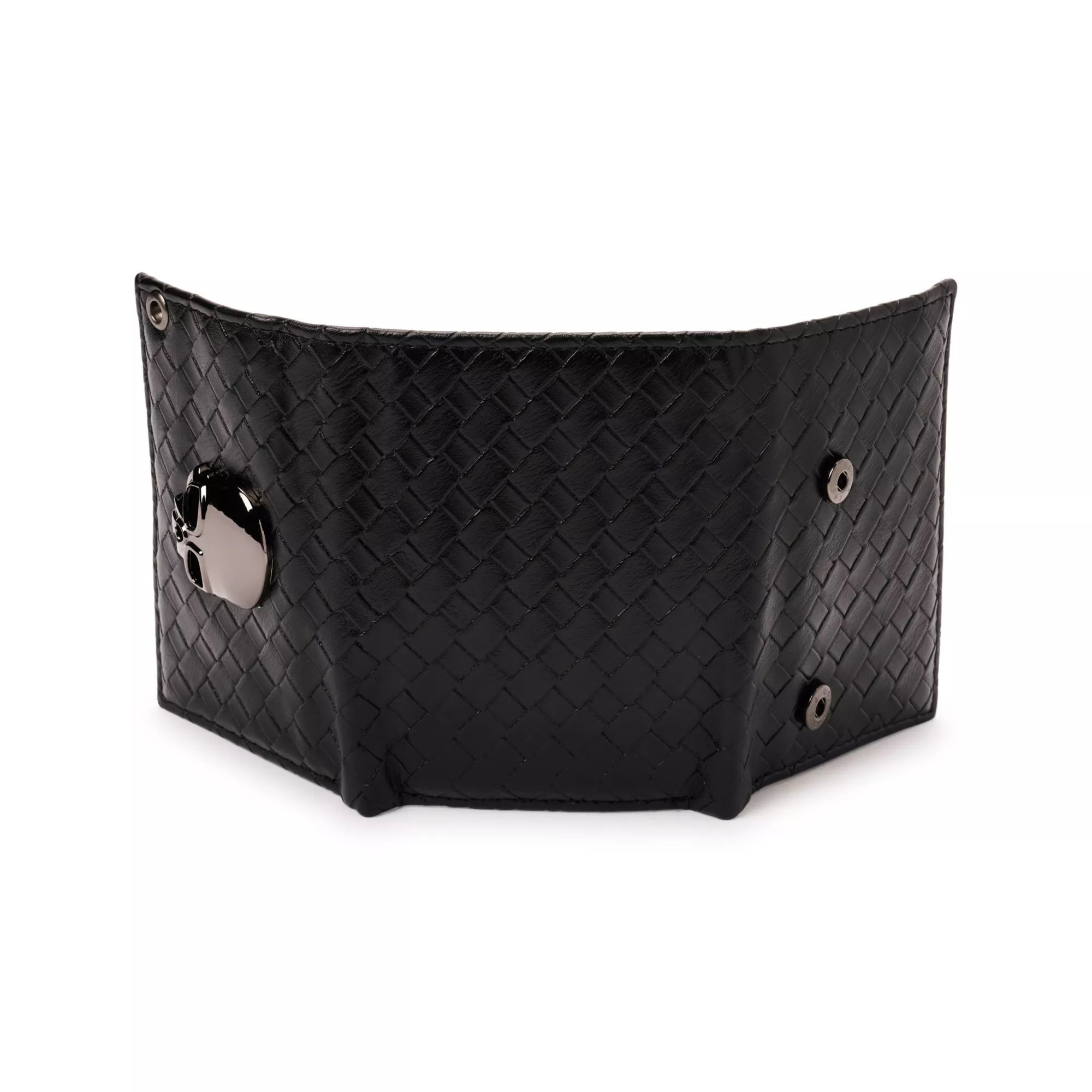 Black Skull Bifold Wallet at Spencer's