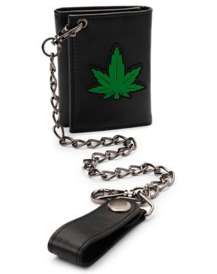 Spencer Metallic Leather Wallet-On-Chain