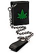 Weed Leaf Chain Bifold Wallet