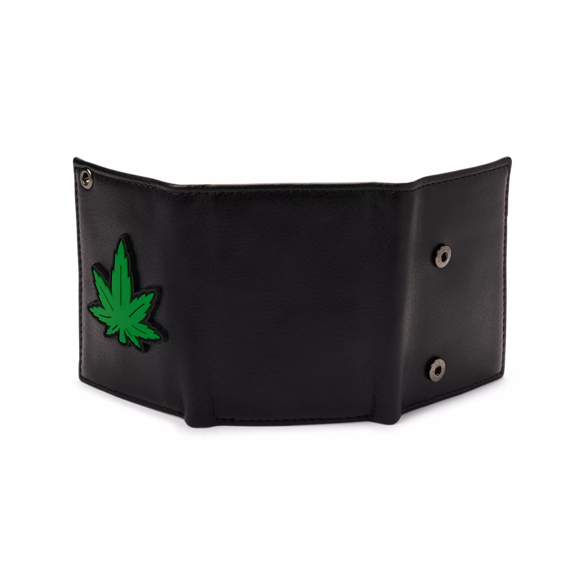 Weed Leaf Chain Bifold Wallet at Spencer's