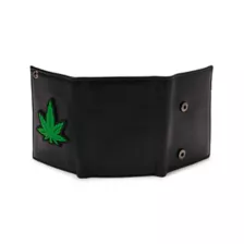 Weed Leaf Chain Bifold Wallet at Spencer's