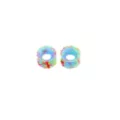 Pink and Blue Silicone Splatter Tunnel Plugs at Spencer's