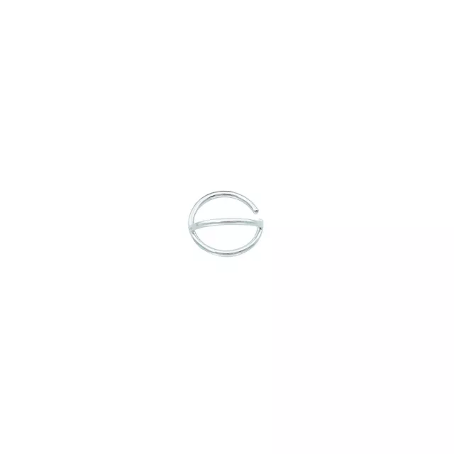 Silvertone Double Hoop Nose Ring