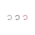 Multi-Pack Colored Half Hoop Nose Rings 3 Pack - 20 Gauge at Spencer's