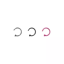 Multi-Pack Colored Half Hoop Nose Rings 3 Pack - 20 Gauge at Spencer's