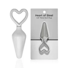 Heart of Steel Metal Butt Plug - 4.8 Inch at Spencer's