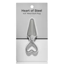Heart of Steel Metal Butt Plug - 4.8 Inch at Spencer's