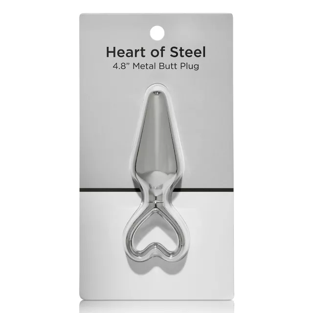 Heart of Steel Metal Butt Plug - 4.8 Inch at Spencer's