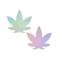 Holographic Weed Leaf Nipple Pasties at Spencer's