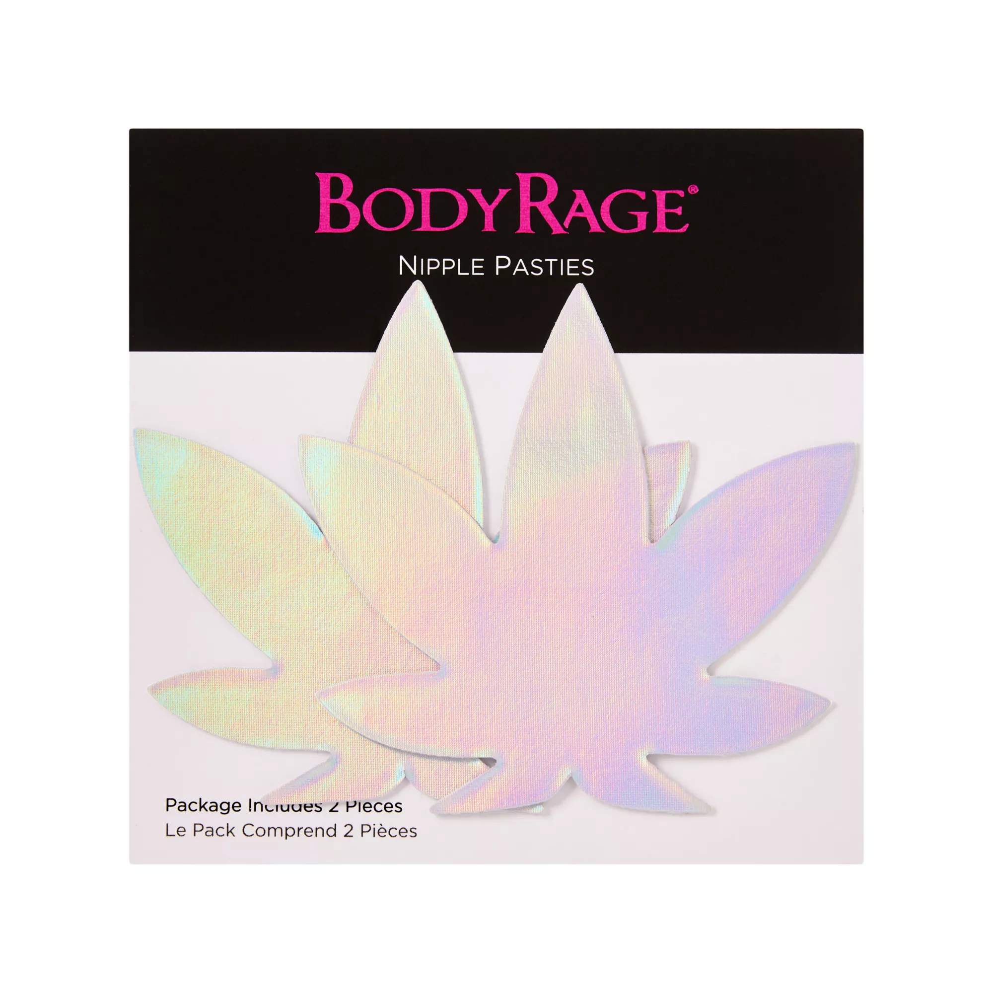 Holographic Weed Leaf Nipple Pasties at Spencer's