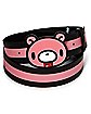 Gloomy Bear Pink Striped Belt