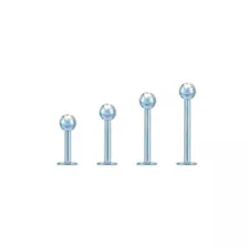 Multi-Pack Light Blue Labret Lip Rings 4 Pack - 16 Gauge at Spencer's