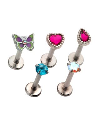 Teardrop clearance labret jewelry