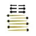 Multi-Pack Black and Gold Tapers and Plugs – 6 Pair at Spencer's
