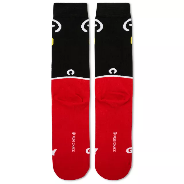 Red and Black Gloomy Bear 360 Crew Socks at Spencer's